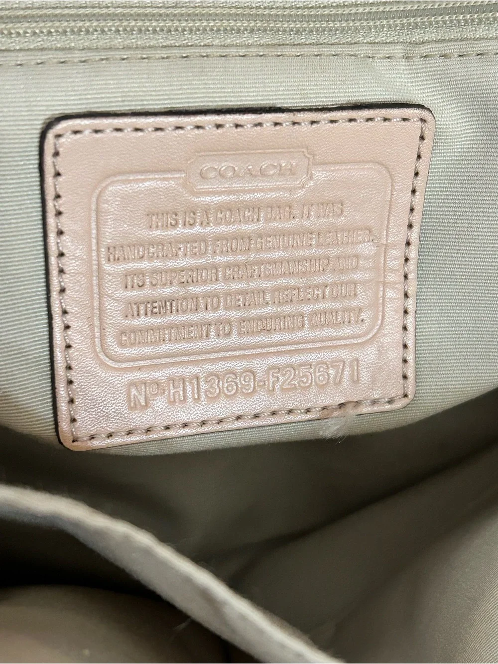 Coach Metallic Gold Dome Satchel with Crossbody Strap & Tassel